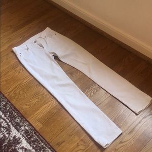 7 for all mankind white jeans size 26